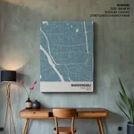 Strip below poster sky blue map of Narayanganj