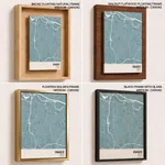 Strip below poster sky blue map of Osasco