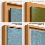 Strip below poster sky blue map of Santiago