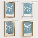 Strip below poster sky blue map of Sao Bernardo Do Campo