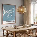 Strip below poster sky blue map of Sao Bernardo Do Campo