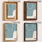 Strip below poster sky blue map of Taguig