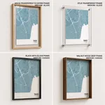 Strip below poster sky blue map of Taguig