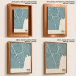 Strip below poster sky blue map of Taguig