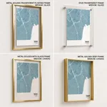 Strip below poster sky blue map of Taguig