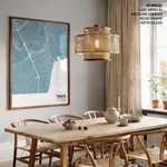 Strip below poster sky blue map of Taguig