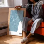 Strip below poster sky blue map of Taguig