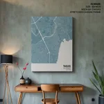 Strip below poster sky blue map of Taguig