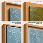 Strip below poster sky blue map of Ujjain