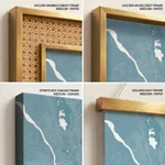 Strip below poster sky blue map of Yangon