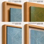 Strip below poster sky blue map of Zapopan