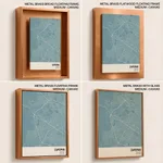 Strip below poster sky blue map of Zapopan