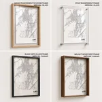 Strip below poster white map of Ajmer