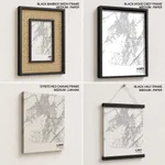 Strip below poster white map of Ajmer