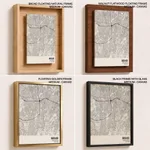 Strip below poster white map of Bekasi