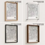 Strip below poster white map of Bekasi