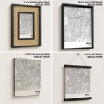 Strip below poster white map of Bekasi