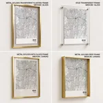 Strip below poster white map of Bekasi