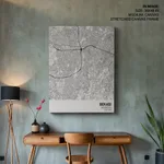 Strip below poster white map of Bekasi