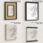 Strip below poster white map of Belgaum