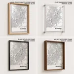 Strip below poster white map of Belo Horizonte