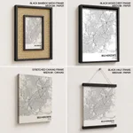 Strip below poster white map of Belo Horizonte
