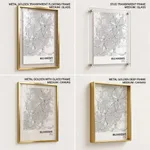 Strip below poster white map of Belo Horizonte