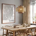 Strip below poster white map of Belo Horizonte