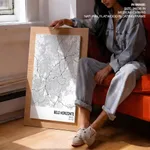 Strip below poster white map of Belo Horizonte