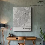 Strip below poster white map of Belo Horizonte