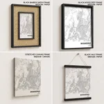 Strip below poster white map of Bhubaneswar