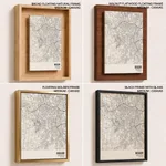 Strip below poster white map of Bogor