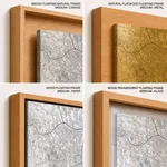 Strip below poster white map of Bogor