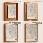 Strip below poster white map of Bogor