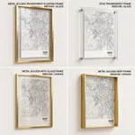 Strip below poster white map of Bogor