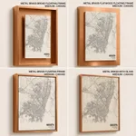 Strip below poster white map of Bogota