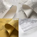 Strip below poster white map of Bogota