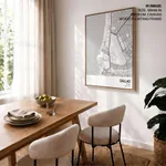 Strip below poster white map of Callao
