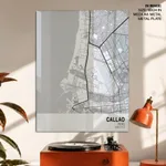 Strip below poster white map of Callao