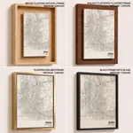 Strip below poster white map of Dhaka