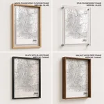 Strip below poster white map of Dhaka