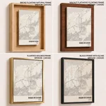 Strip below poster white map of Duque De Caxias
