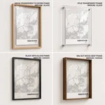 Strip below poster white map of Duque De Caxias
