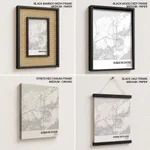 Strip below poster white map of Duque De Caxias