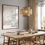 Strip below poster white map of Duque De Caxias