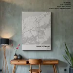 Strip below poster white map of Duque De Caxias