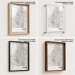 Strip below poster white map of Faridabad