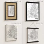 Strip below poster white map of Faridabad