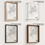 Strip below poster white map of Gwalior