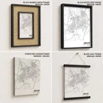 Strip below poster white map of Gwalior